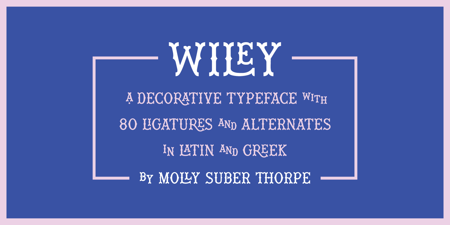 Пример шрифта Wiley #14